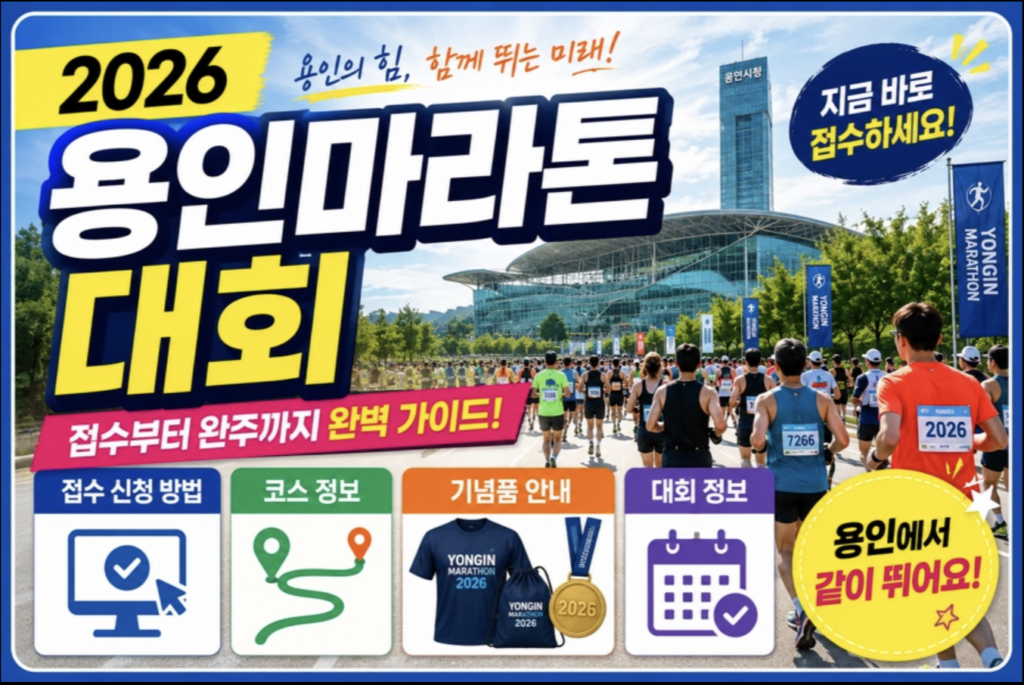 2026 용인마라톤 대회 접수 가이드: 조아용 메달과 선착순 5,000명 신청 꿀팁 2 스크린샷 2026 05 11 오후 9.43.16
