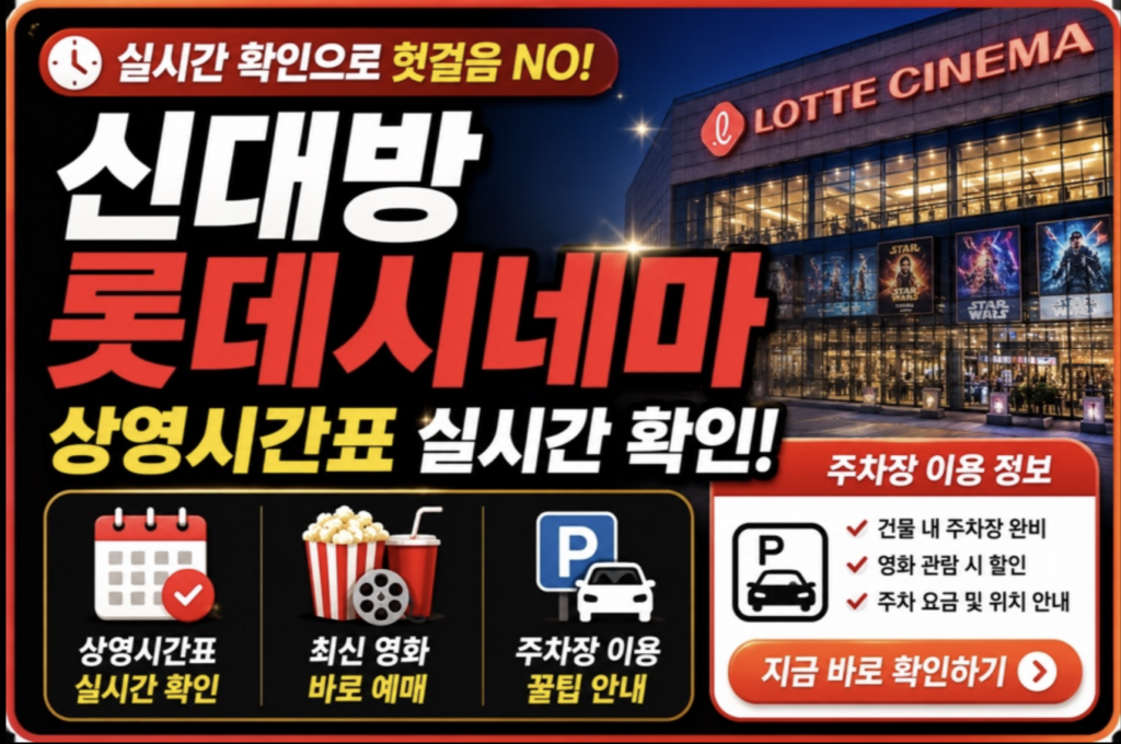 신대방 롯데시네마 상영시간표 및 주차 꿀팁: 리클라이너 명당 좌석 예매법 총정리 2 스크린샷 2026 05 11 오후 9.45.04