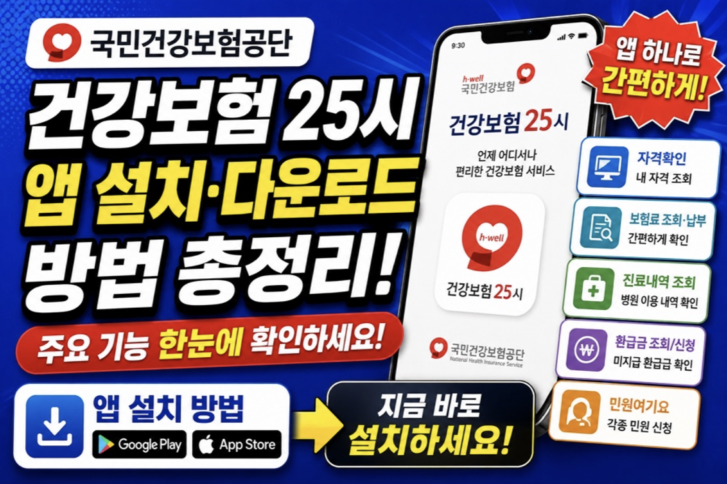 건강보험25시 앱 설치 및 증명서 발급 팩스 전송 방법 총정리 2 스크린샷 2026 05 18 오후 11.20.10